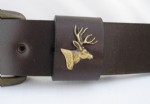 Mule Deer Head Belt 1.50" - 1971/1.5